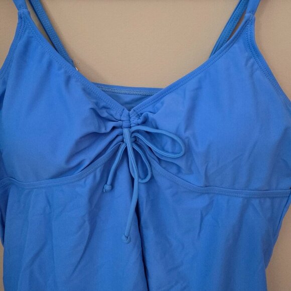 Chicsoul Blue Tankini Bathing Suit Top Never Worn. Size 1XL - Picture 2 of 8